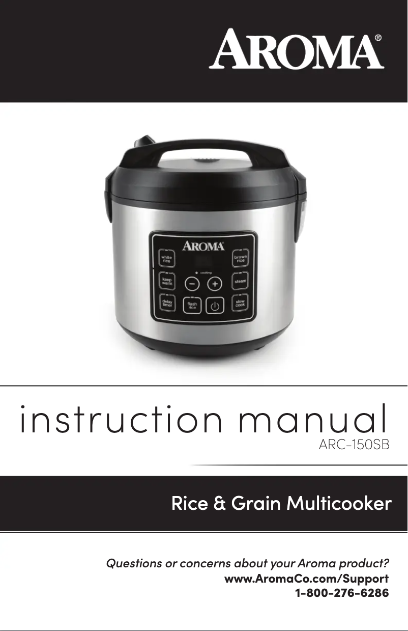 Page 1 de la notice Manuel utilisateur Aroma ARC-150SB
