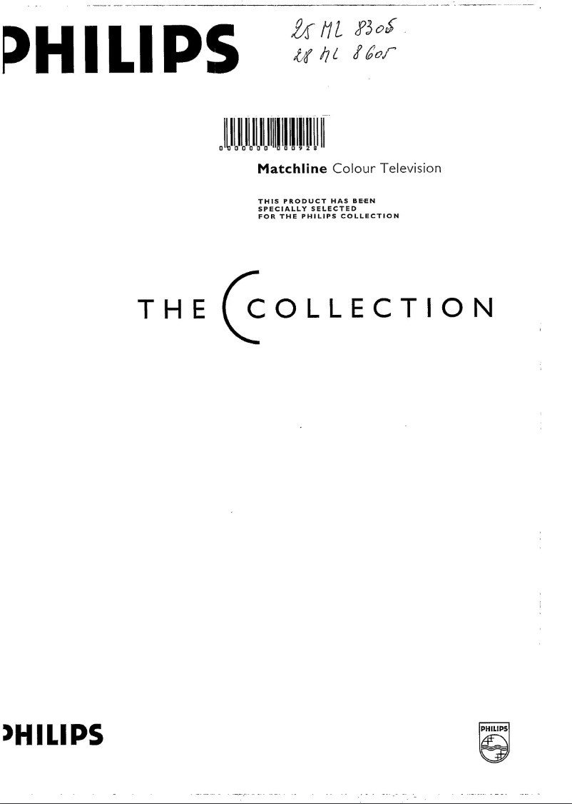 Page 1 de la notice Manuel utilisateur Philips 28ML8605