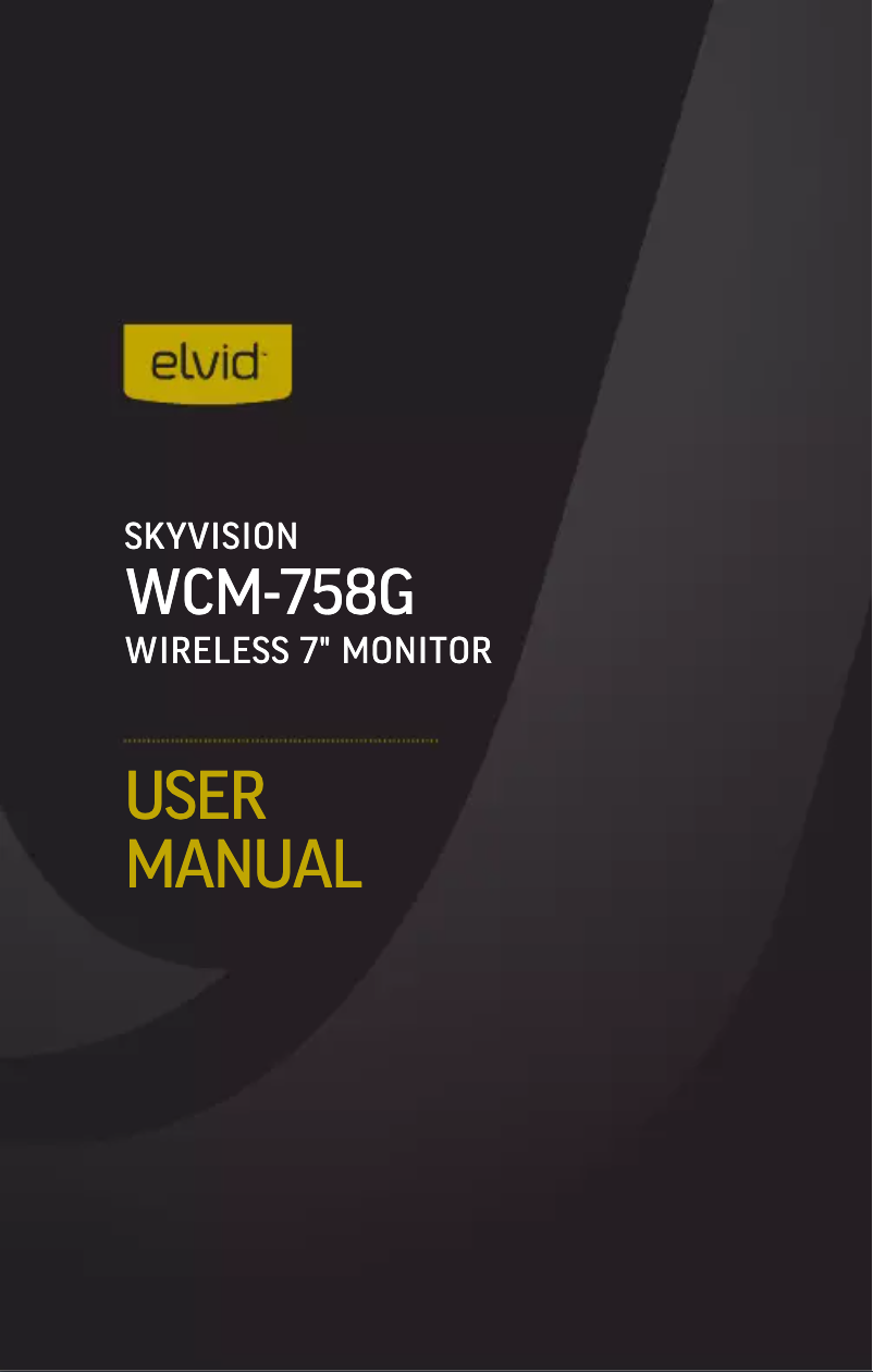 Página 1 del manual Manual de usuario Elvid SkyVision WCM-758G