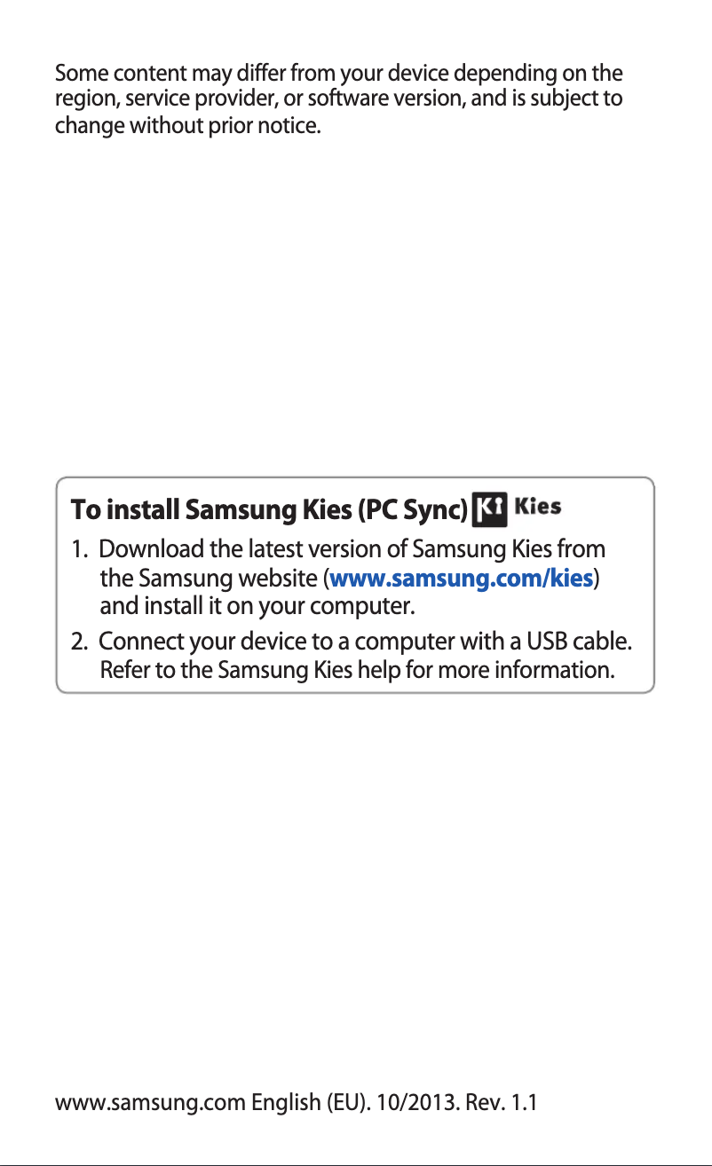 Page 1 de la notice Manuel utilisateur Samsung Galaxy Trend GT-S7560