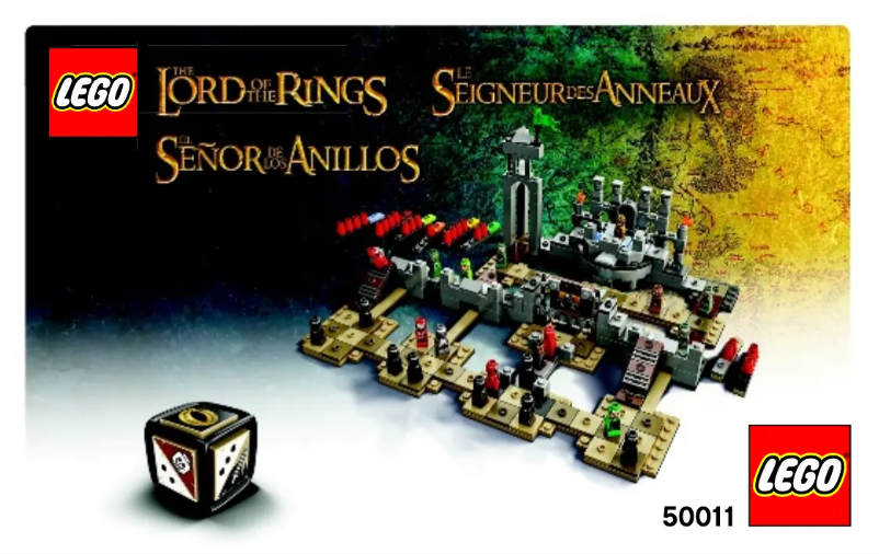 Page 1 de la notice Manuel utilisateur Lego Lord of the Rings 50011