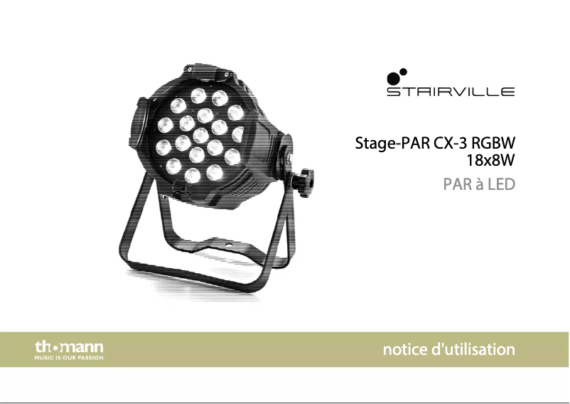 Image de la première page du manuel de l'appareil Stage-PAR CX-3 RGBW 18x8W