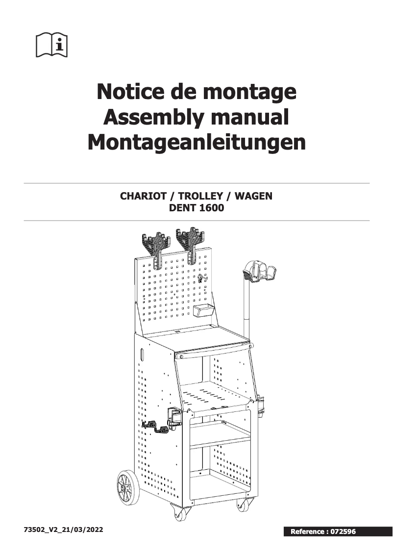 Page 1 de la notice Manuel utilisateur GYS Trolley Dent 1600