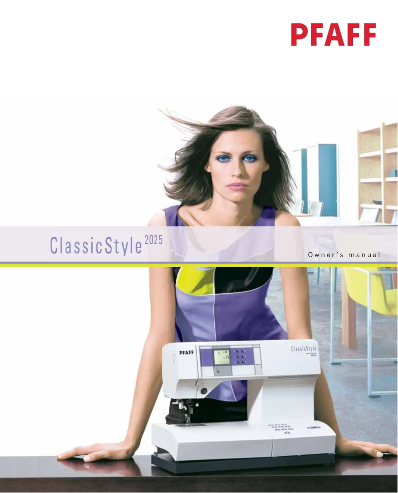 Image de la première page du manuel de l'appareil ClassicStyle 2025