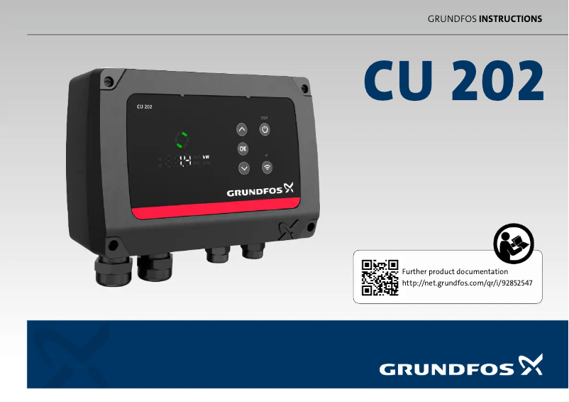 Page n°1 - Manuel utilisateur Grundfos CU 202