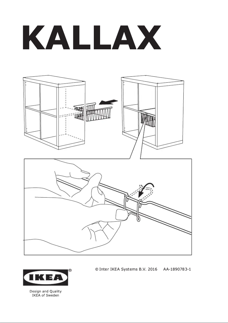 Image de la première page du manuel de l'appareil KALLAX 103.450.73