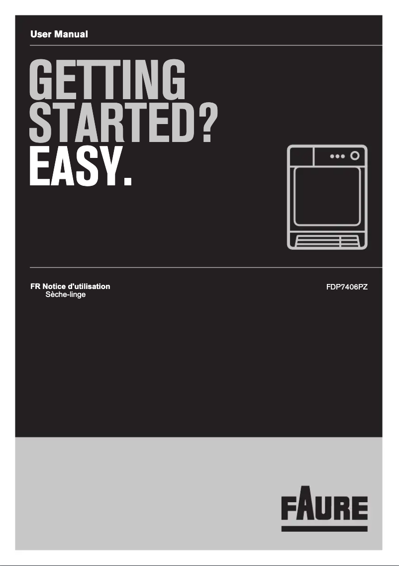 Page 1 de la notice Manuel utilisateur Faure FDP7406PZ