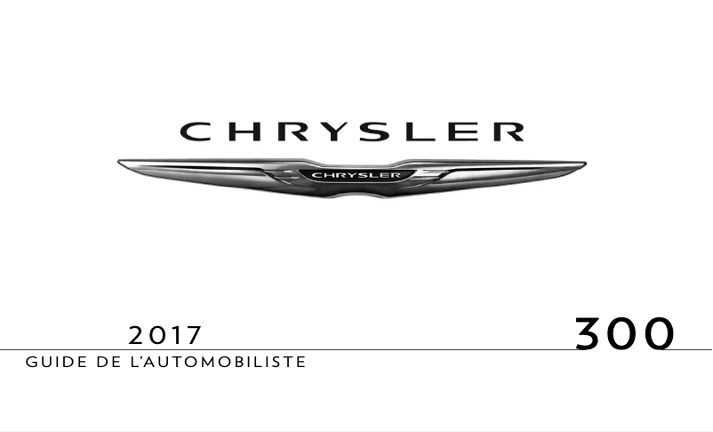 Page 1 de la notice Manuel utilisateur Chrysler 300 (2017)