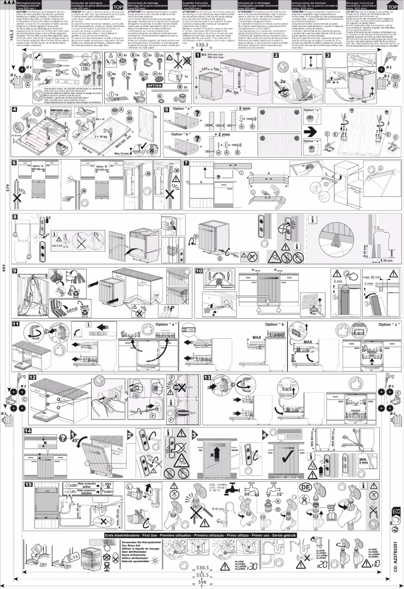 Page n°1 - Guide d'installation Electrolux GA60GLV