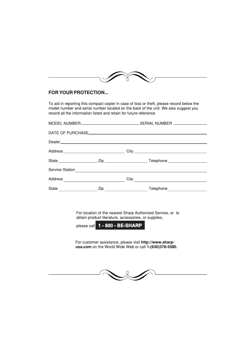 Image de la première page du manuel de l'appareil AL-1640