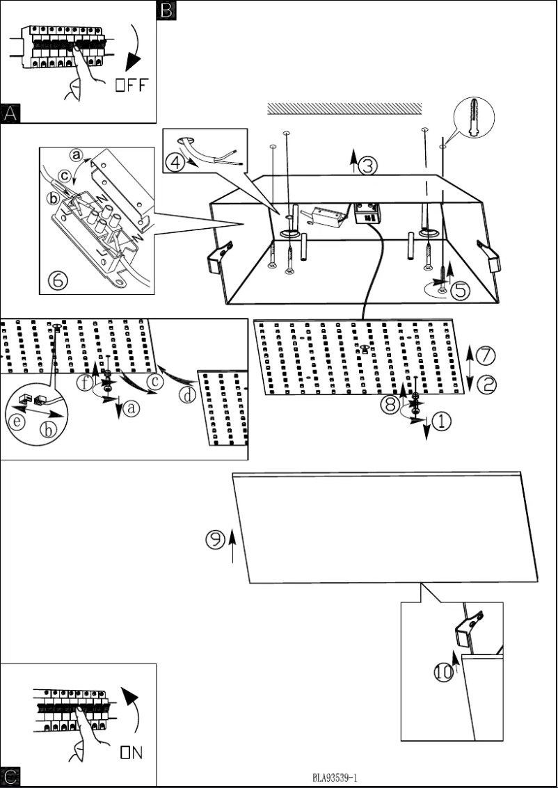 Page 1 de la notice Manuel utilisateur Eglo Ardales