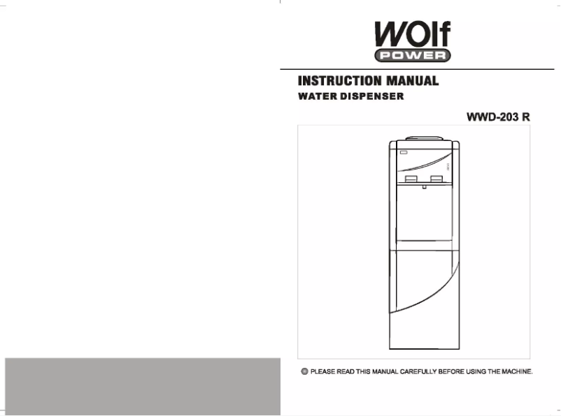 Page 1 of the manual User Manual Wolf Power WWD-203 R