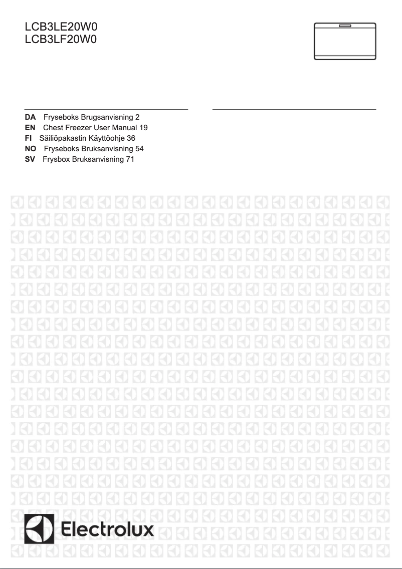 Page 1 de la notice Manuel utilisateur Electrolux LCB3LE20W0