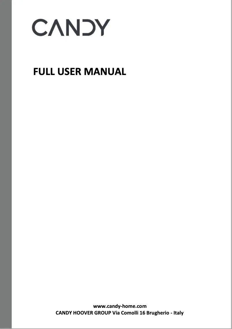 Page n°1 - Manuel utilisateur Candy CA6 N5B3LYTX