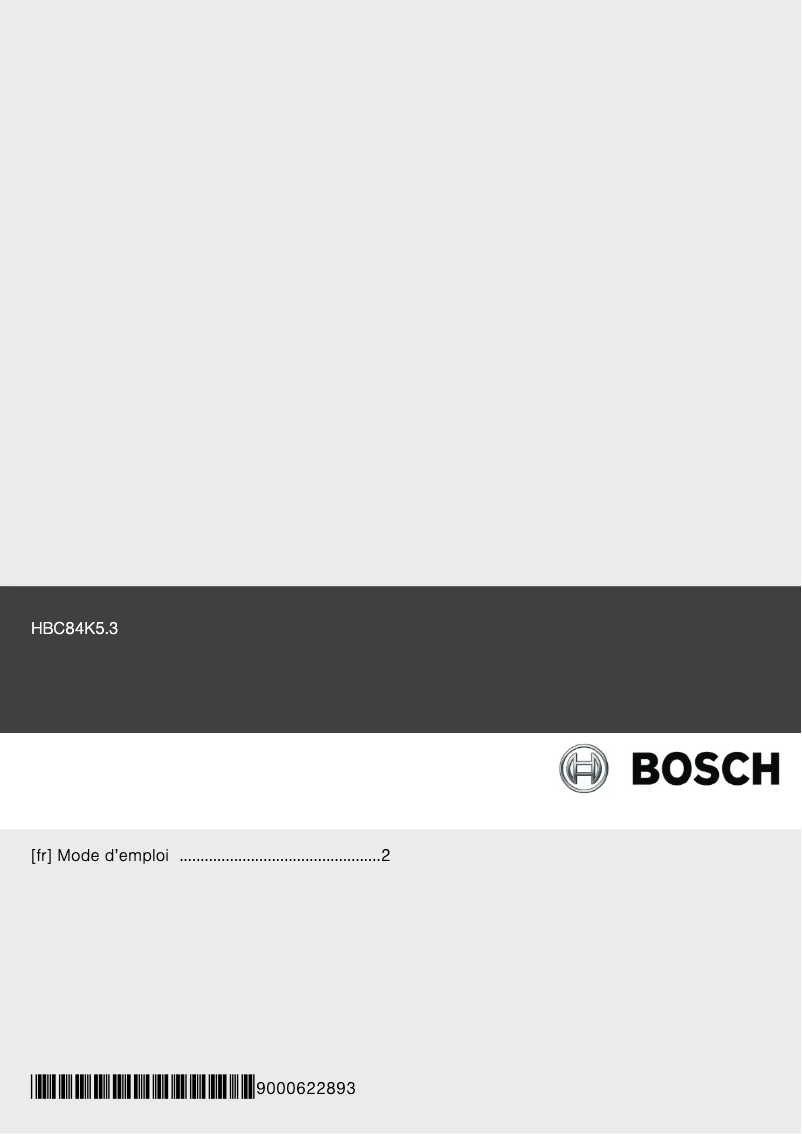Image de la première page du manuel de l'appareil HBC84K523