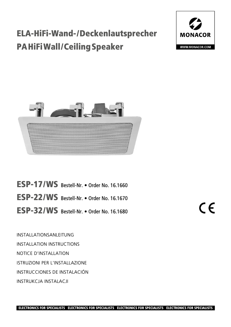 Image de la première page du manuel de l'appareil ESP-32/WS
