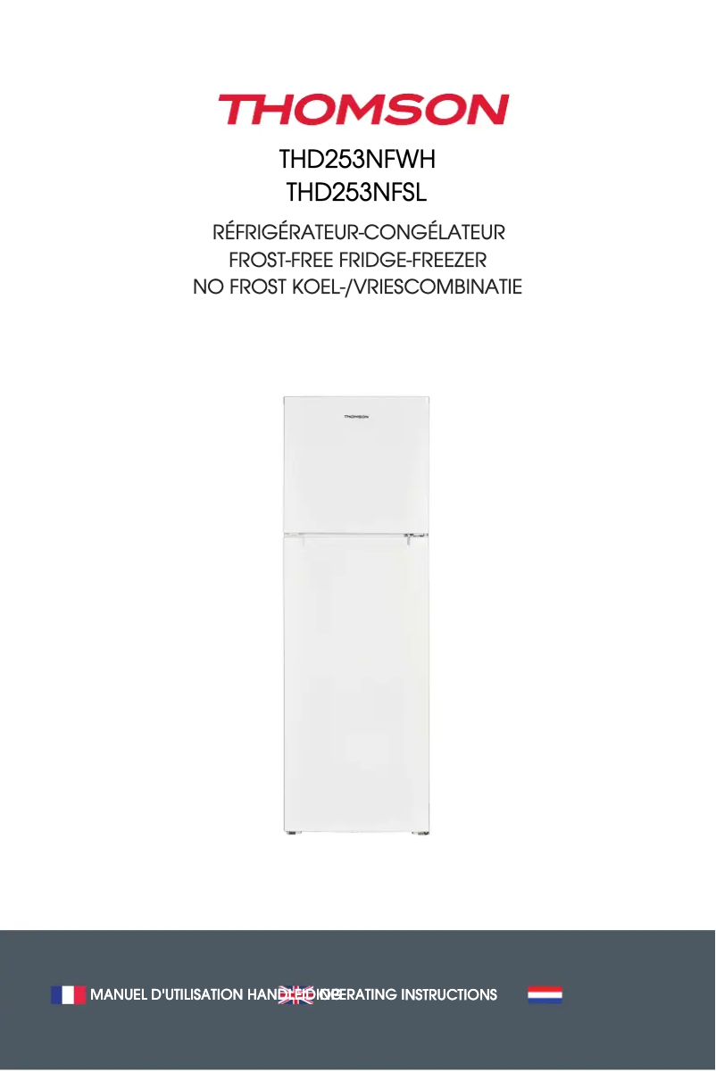 Image de la première page du manuel de l'appareil THD253NFWH