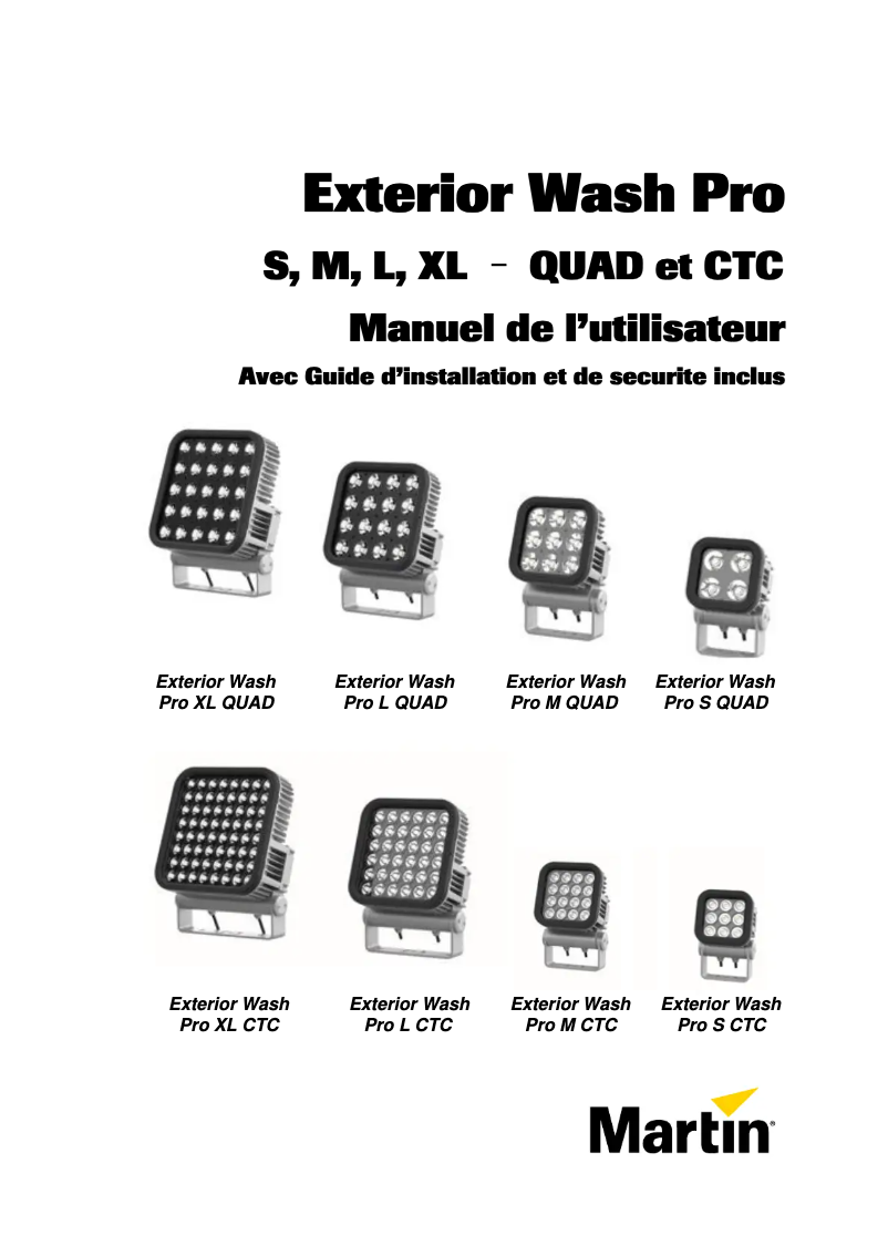 Image de la première page du manuel de l'appareil Exterior Wash Pro S CTC