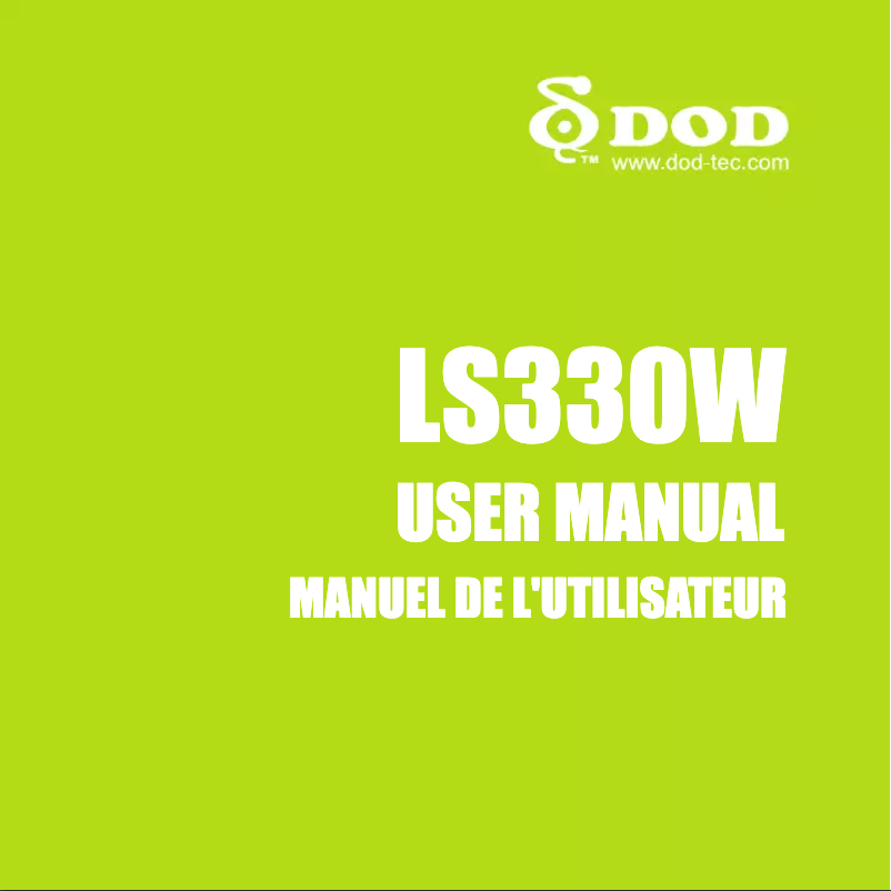 Image de la première page du manuel de l'appareil LS330W