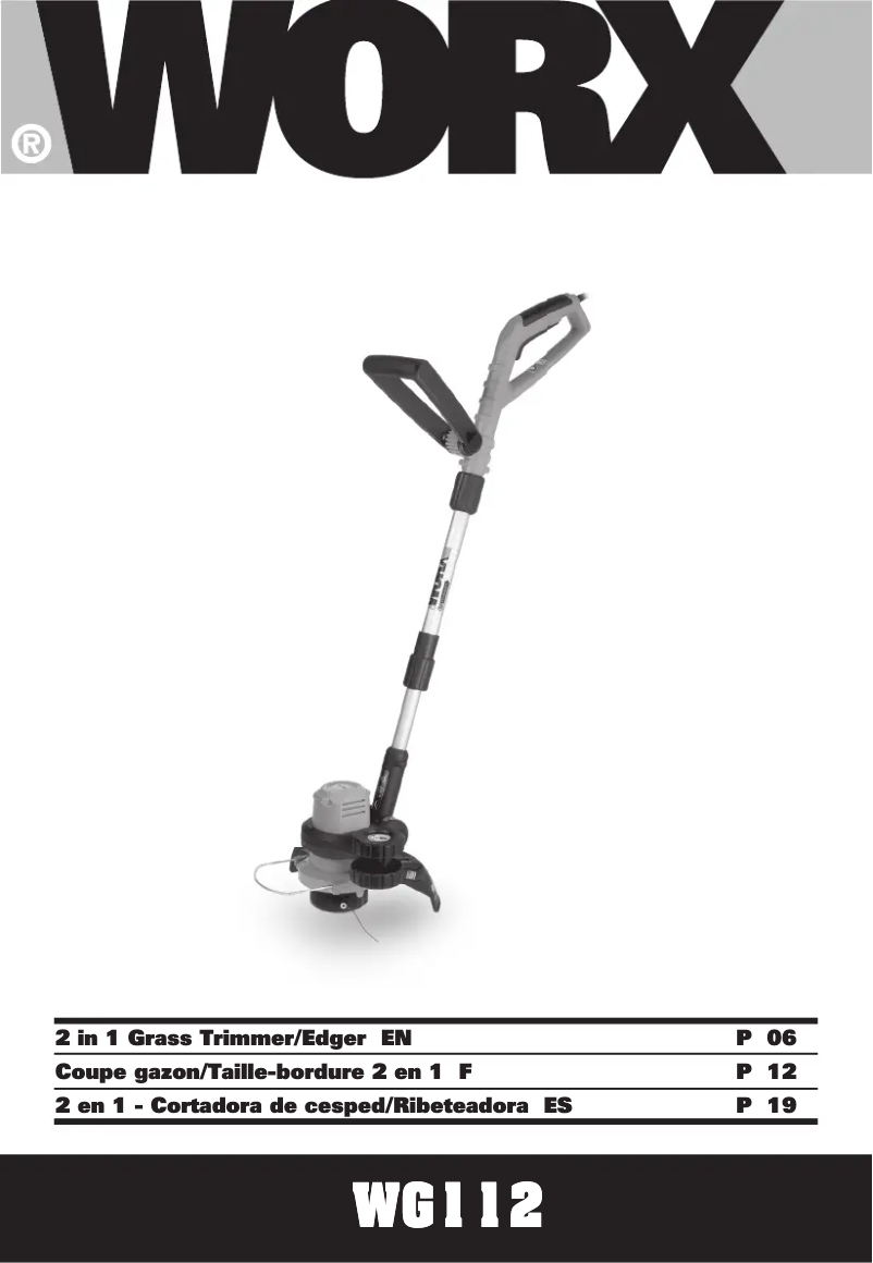 Page n°1 - Manuel utilisateur Worx WG112