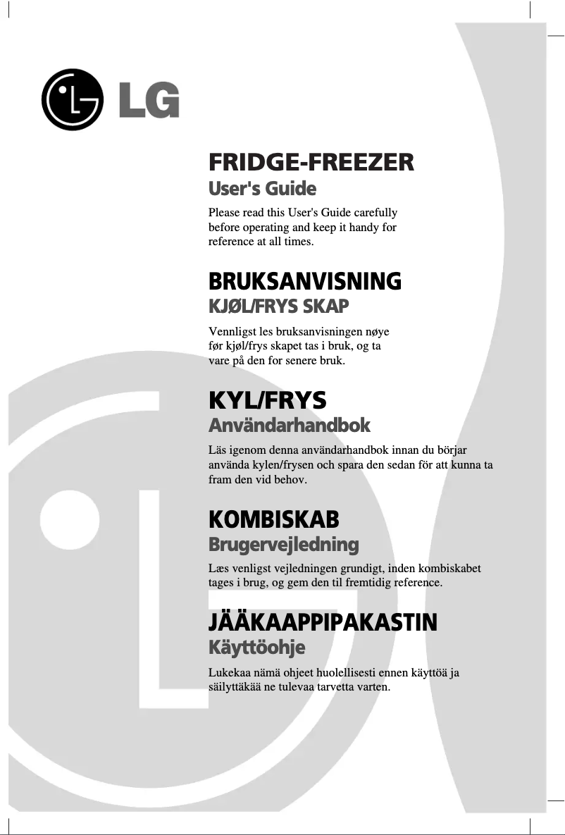 Page 1 of the manual User Manual LG GR-B459 BLJA