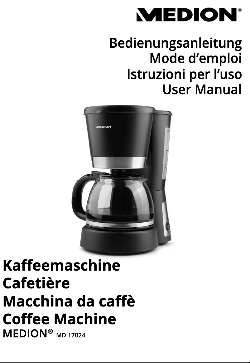 Image de la première page du manuel de l'appareil MD 17024