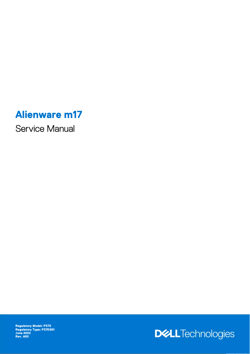 Página 1 del manual Manual de usuario Alienware M17