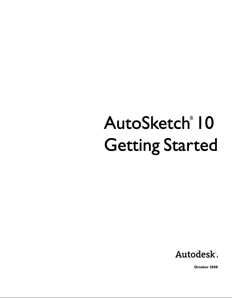 Page 1 de la notice Manuel utilisateur Autodesk AutoSketch 10