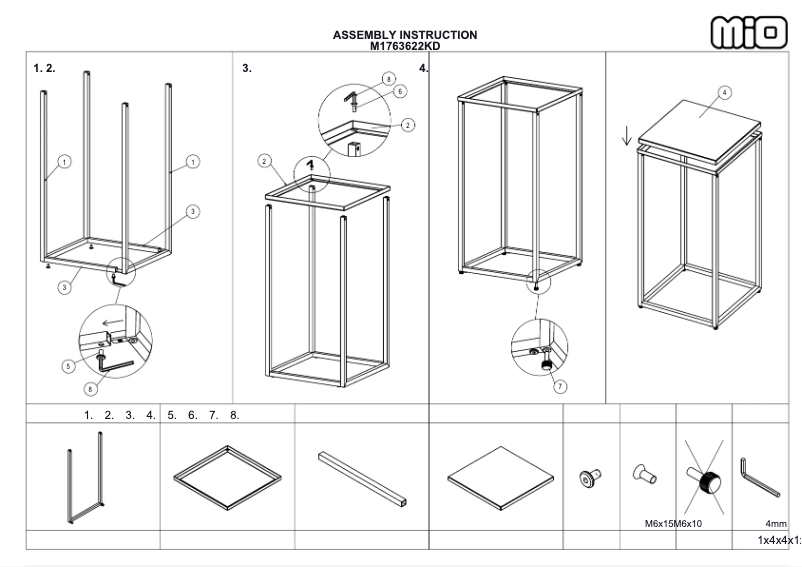 Page 1 de la notice Manuel utilisateur Mio Marble