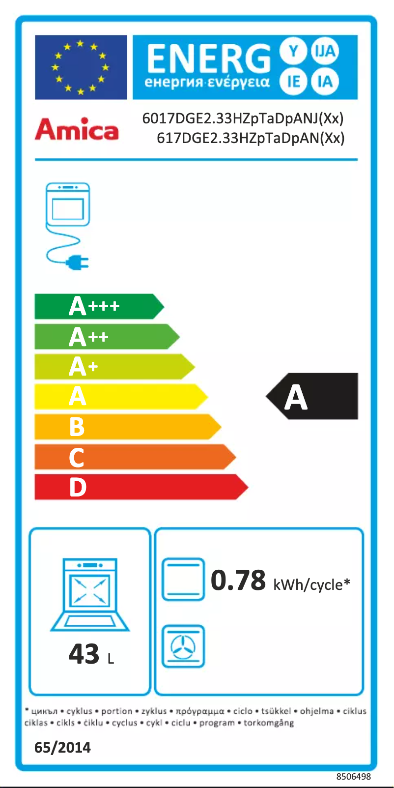 Image de la première page du manuel de l'appareil 617DGE2.23HZpTaDpAN(Xx)