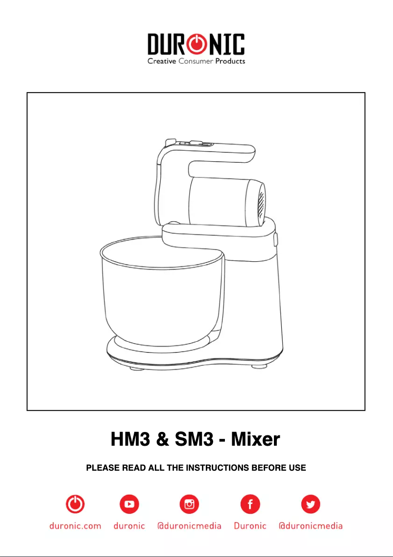 Image de la première page du manuel de l'appareil HM3