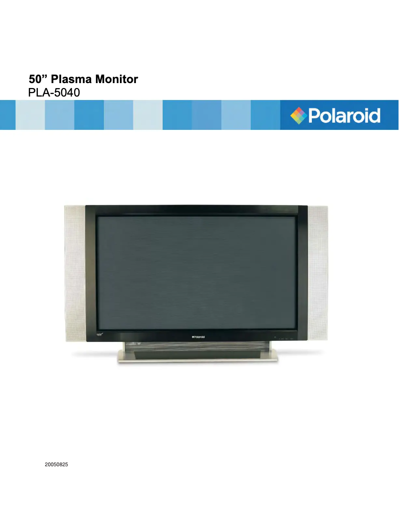 Image de la première page du manuel de l'appareil PLA-5040