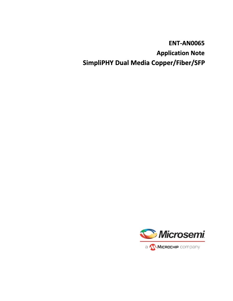 Page 1 de la notice Manuel utilisateur Microchip VSC8558