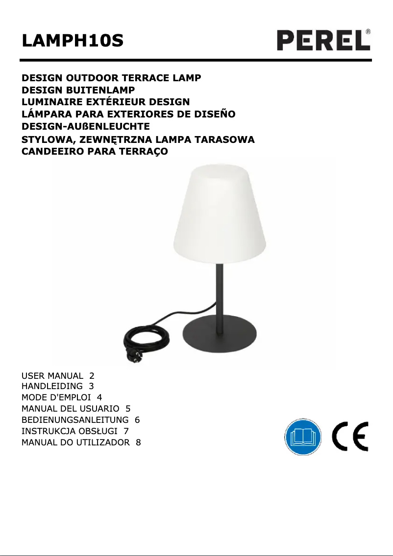 Image de la première page du manuel de l'appareil LAMPH10S