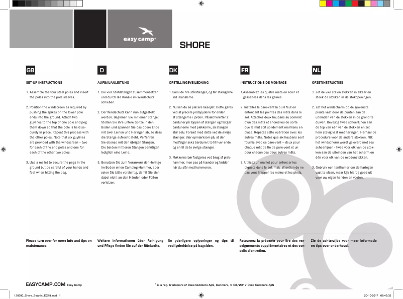 Image de la première page du manuel de l'appareil Shore
