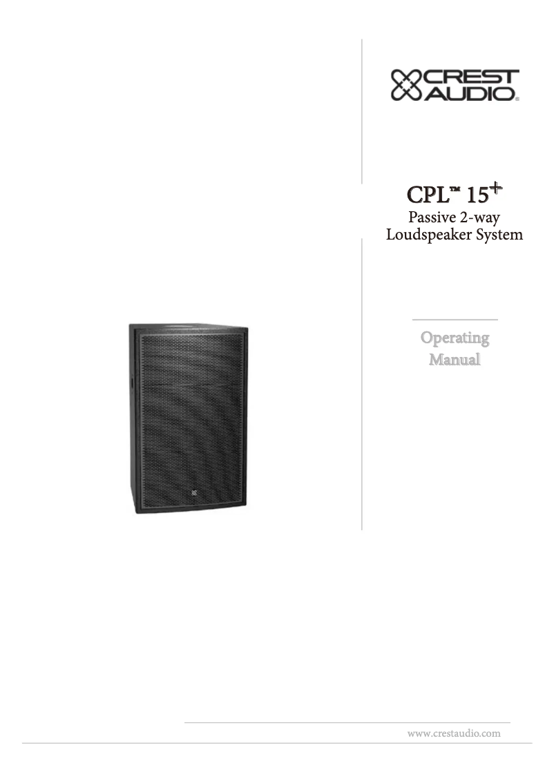 Image de la première page du manuel de l'appareil CPL 15+