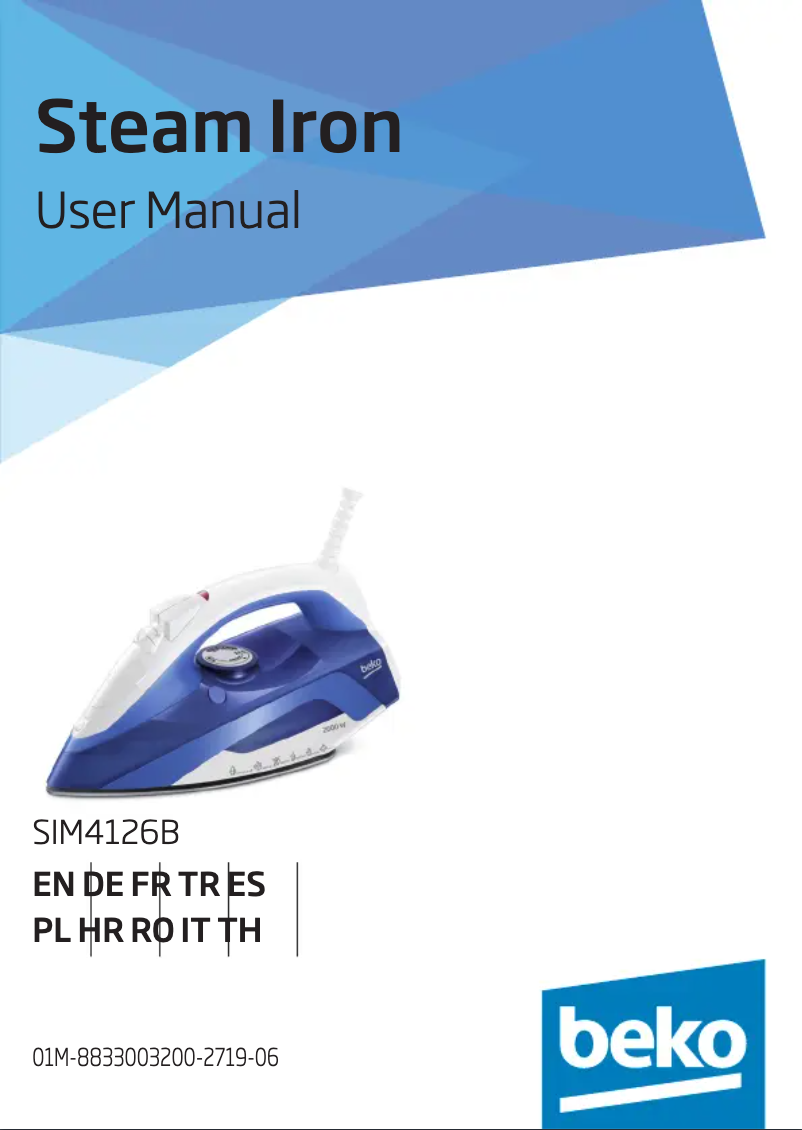 Page 1 de la notice Manuel utilisateur Beko SIM4126B