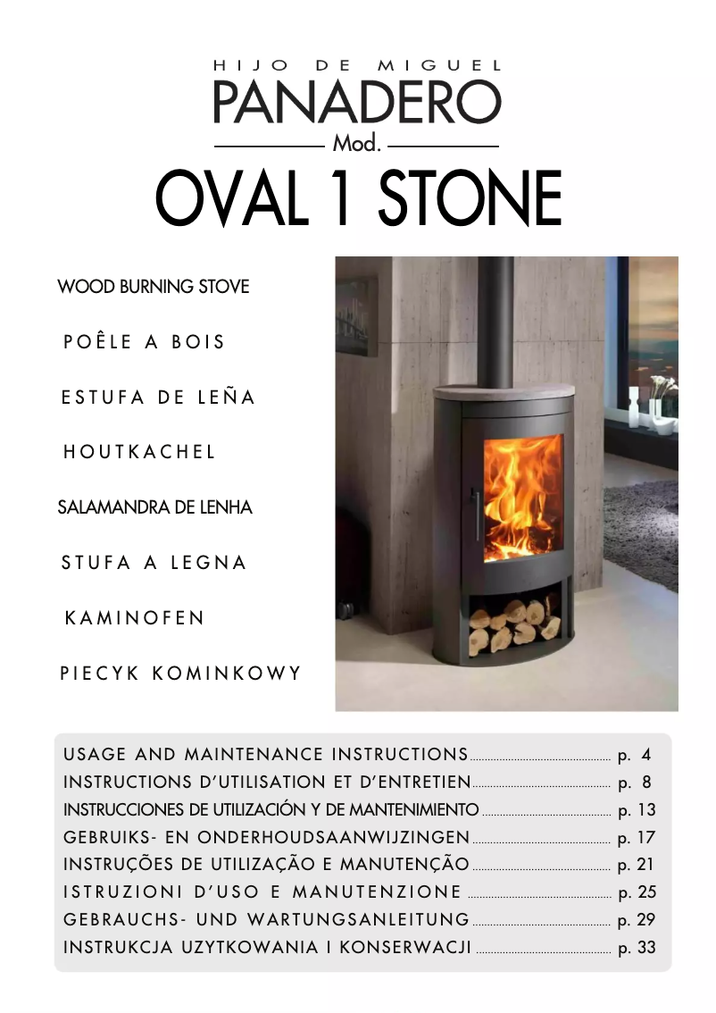 Page 1 de la notice Manuel utilisateur Panadero Oval 1