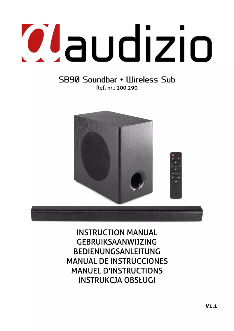 Page n°1 - Manuel utilisateur Audizio SB90