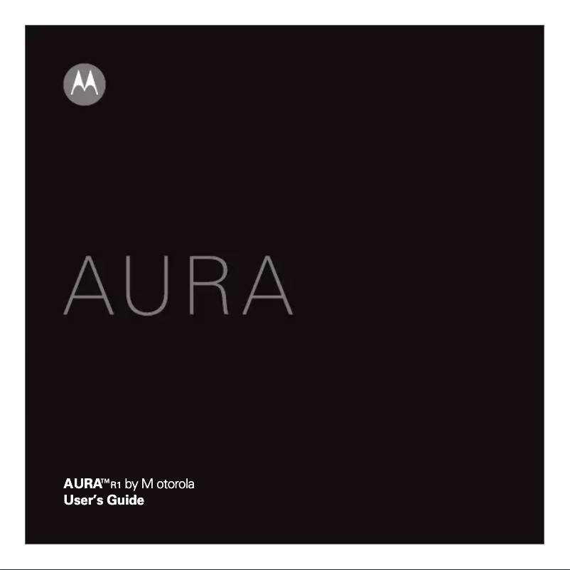 Page 1 de la notice Manuel utilisateur Motorola Aura