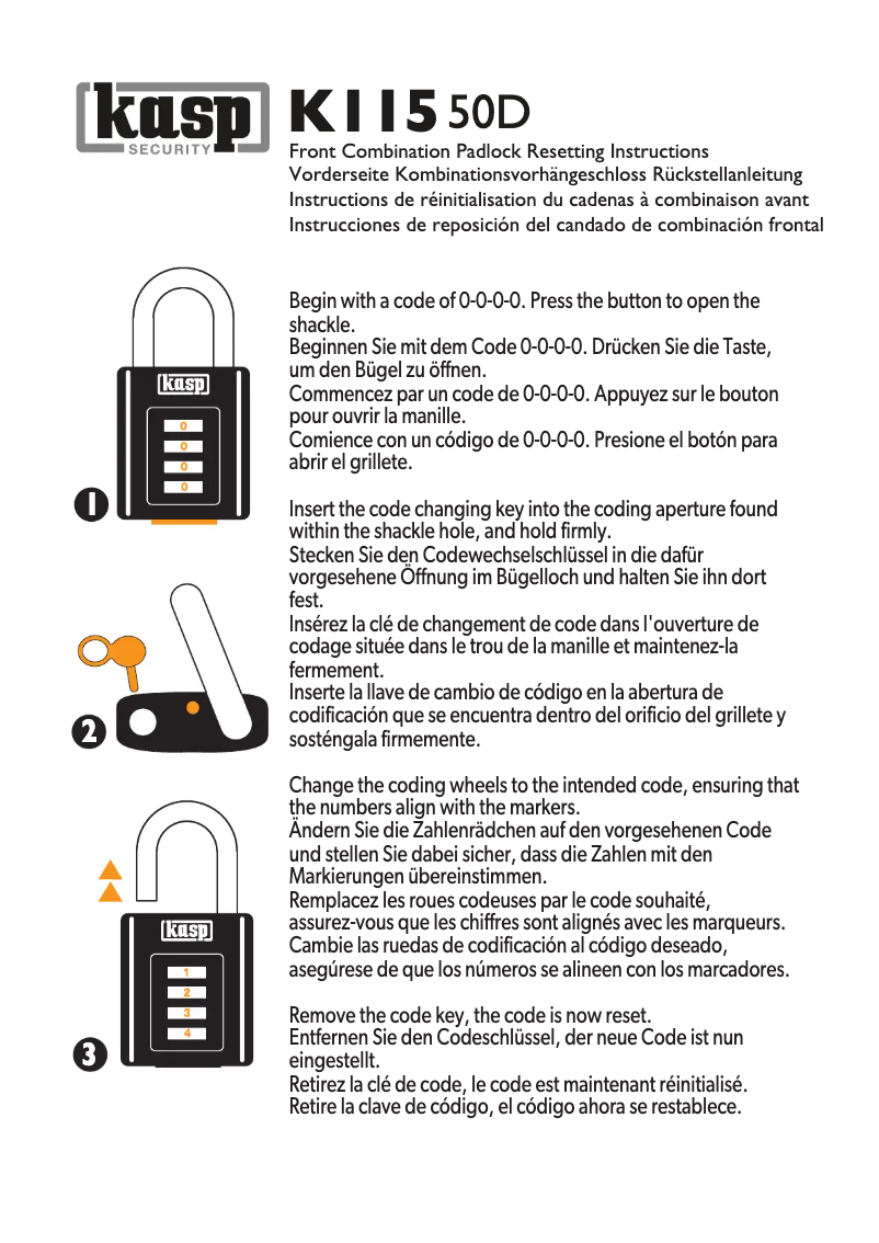 Image de la première page du manuel de l'appareil K11550D