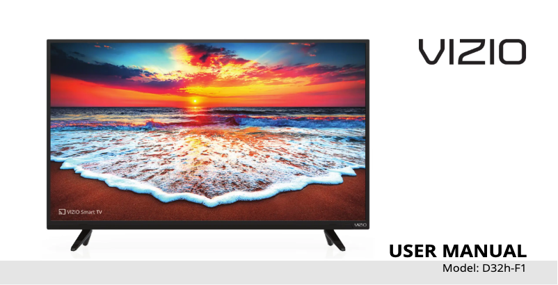 Page 1 de la notice Manuel utilisateur VIZIO D32h-F1