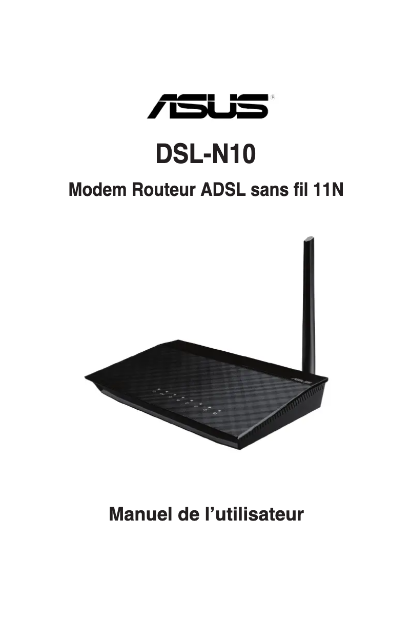 Image de la première page du manuel de l'appareil DSL-N10
