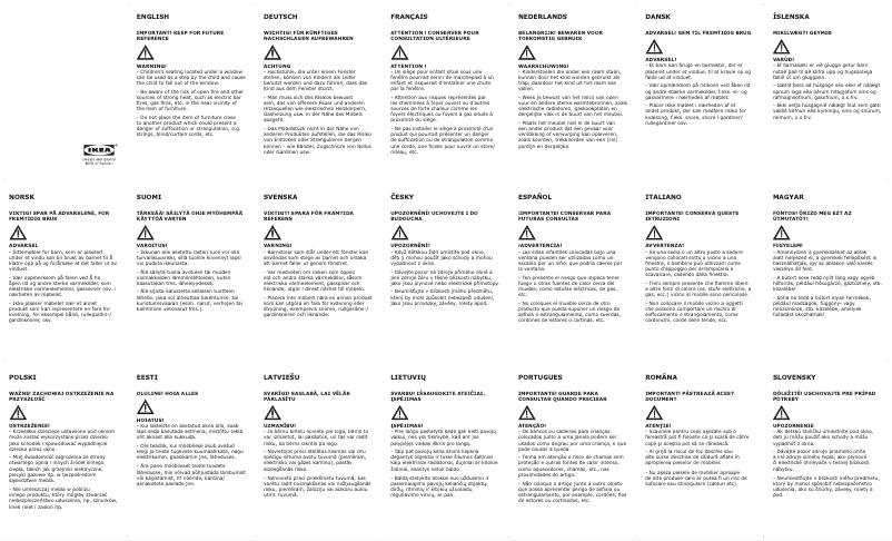 Image de la première page du manuel de l'appareil LÄTT