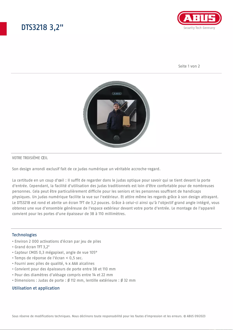 Image de la première page du manuel de l'appareil DTS3218