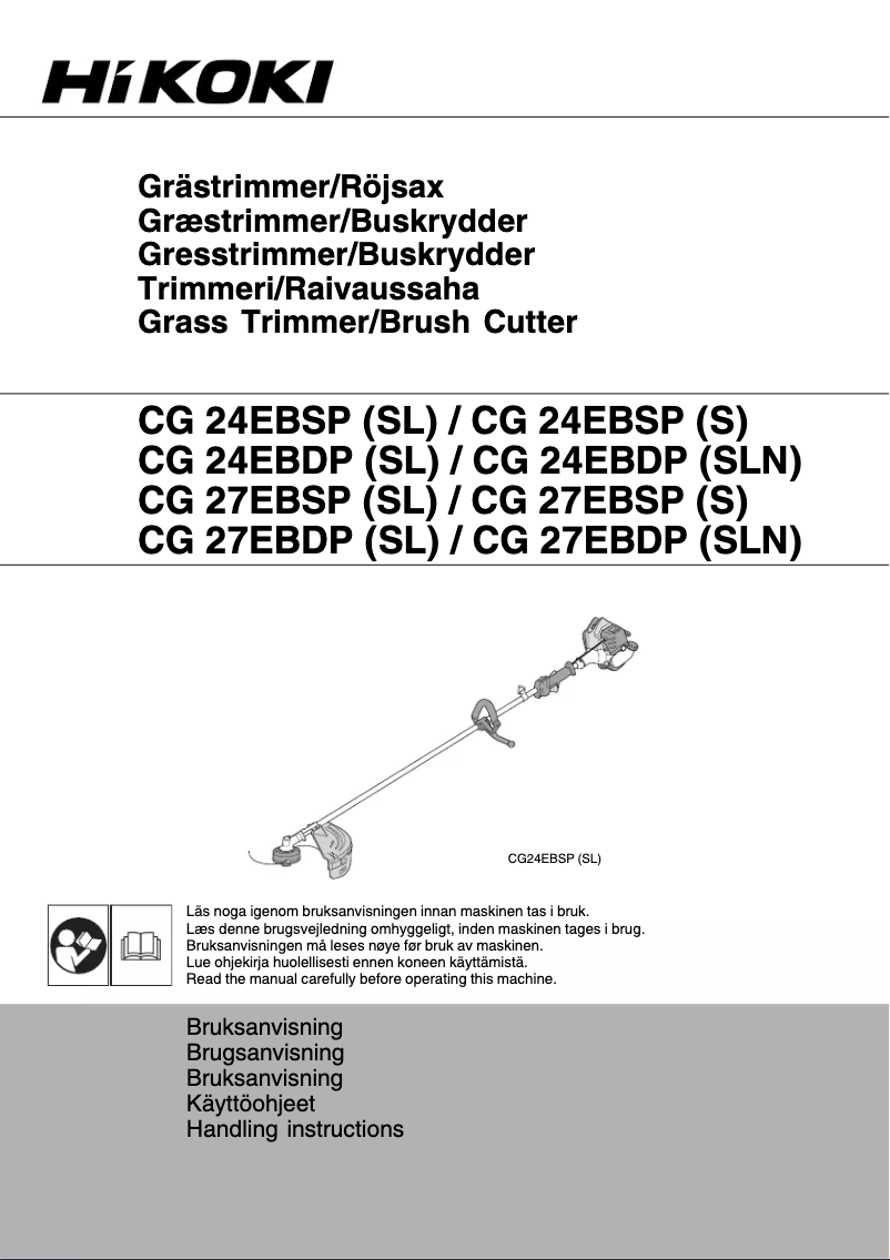 Page 1 de la notice Manuel utilisateur HiKOKI CG 27EBSP(SL)