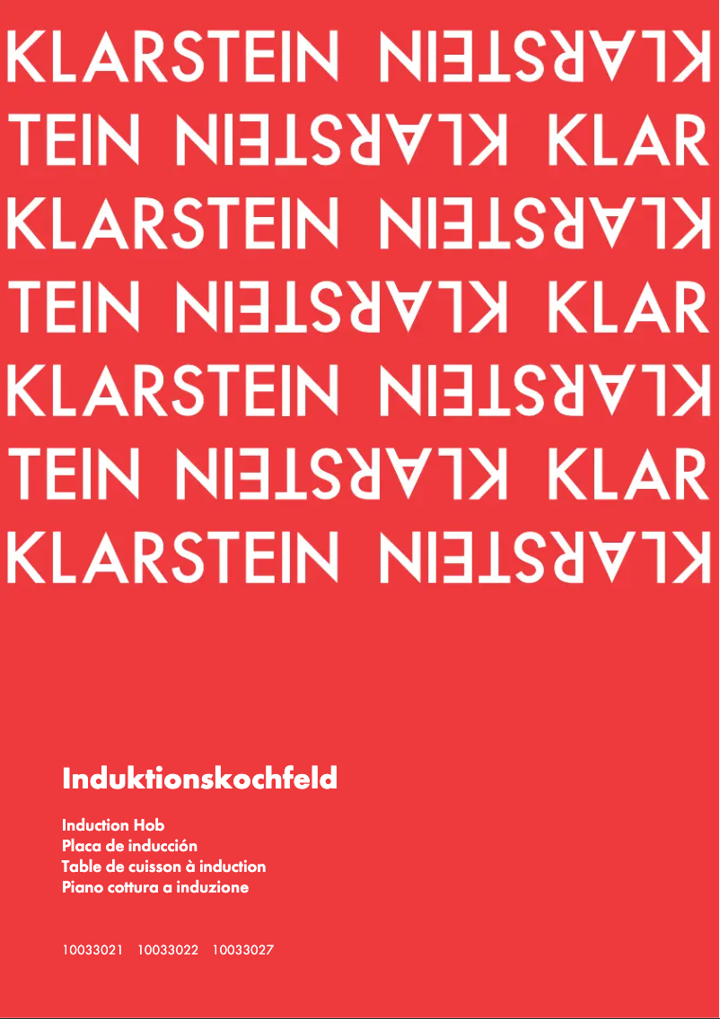 Page 1 de la notice Manuel utilisateur Klarstein 10033021