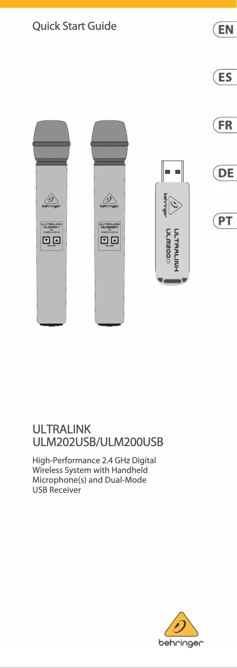 Página 1 del manual Manual de usuario Behringer Ultralink ULM202USB