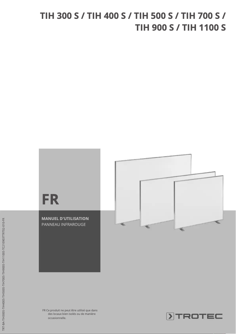 Image de la première page du manuel de l'appareil TIH 500 S