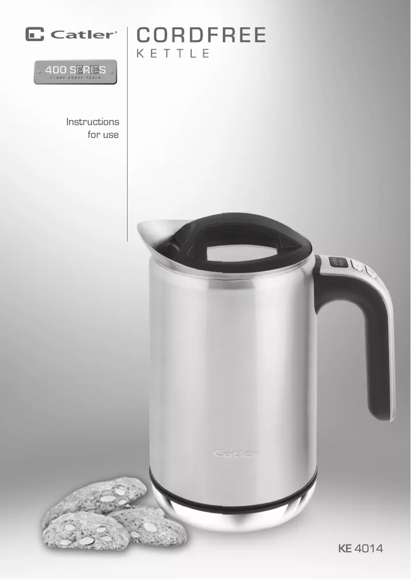 Image de la première page du manuel de l'appareil KE 4014